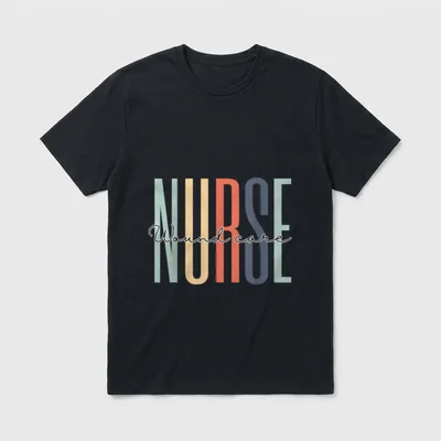 Wound Care Nurse Appreciation RN Registered T-Shirt – Classic T-Shirt in Black