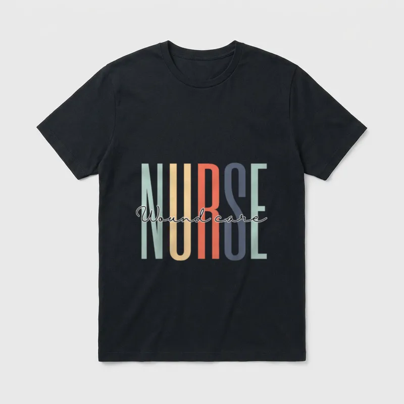 Wound Care Nurse Appreciation RN Registered T-Shirt – Classic T-Shirt in Black