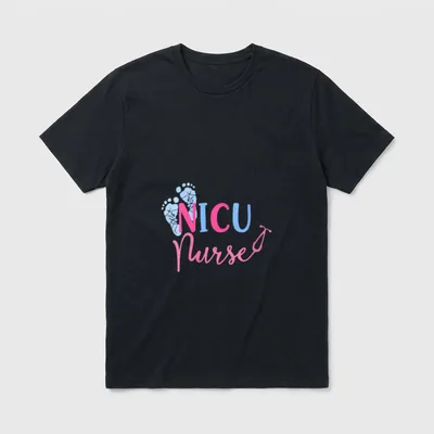 NICU Nurse Nursing Student Registered RN T-Shirt – Classic T-Shirt in Black