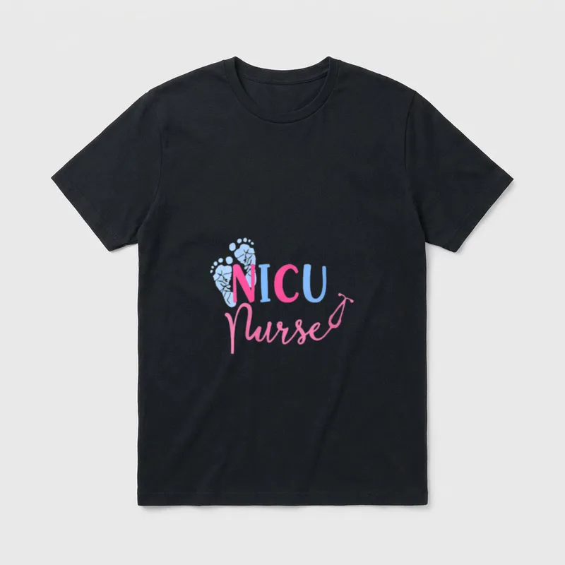 NICU Nurse Nursing Student Registered RN T-Shirt – Classic T-Shirt in Black