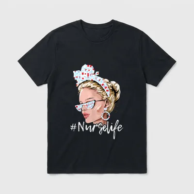 Registered Nurse Nursing RN Healthcare T-Shirt – Classic T-Shirt in Black