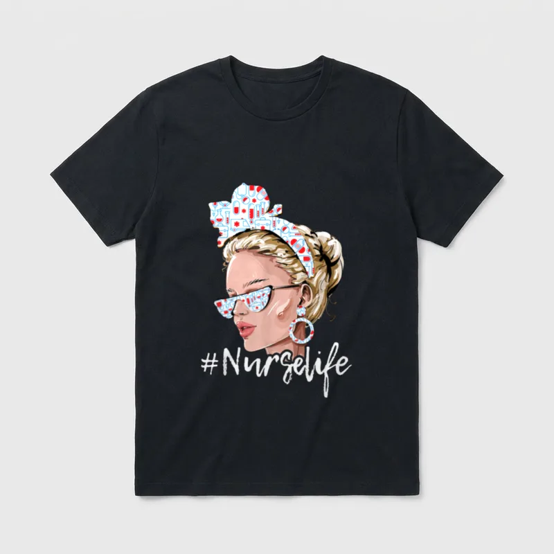 Registered Nurse Nursing RN Healthcare T-Shirt – Classic T-Shirt in Black