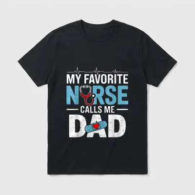 My Favorite Nurse Calls Me RN T-Shirt – Classic T-Shirt in Black