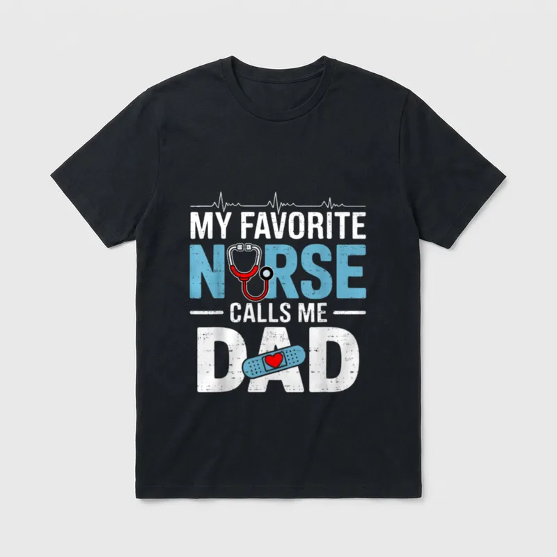 My Favorite Nurse Calls Me RN T-Shirt – Classic T-Shirt in Black