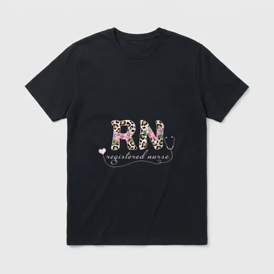 RN Nurse Tie Dye Registered Life T-Shirt – Classic T-Shirt in Black