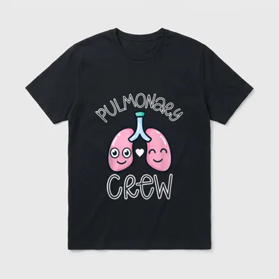 Pulmonary Nurse Crew Respiratory Lungs RT T-Shirt – Classic T-Shirt in Black