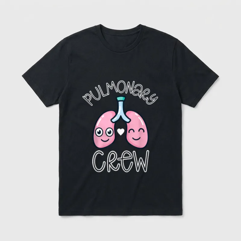 Pulmonary Nurse Crew Respiratory Lungs RT T-Shirt – Classic T-Shirt in Black