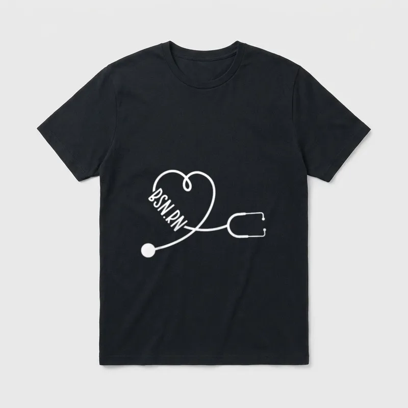 BSN RN Graduation Graduate Registered Great T-Shirt – Classic T-Shirt in Black