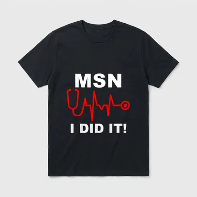 MSN Masters of Science in Congrats T-Shirt – Classic T-Shirt in Black