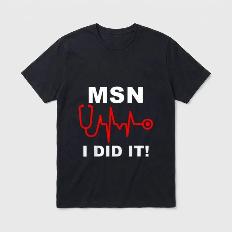 MSN Masters of Science in Congrats T-Shirt – Classic T-Shirt in Black