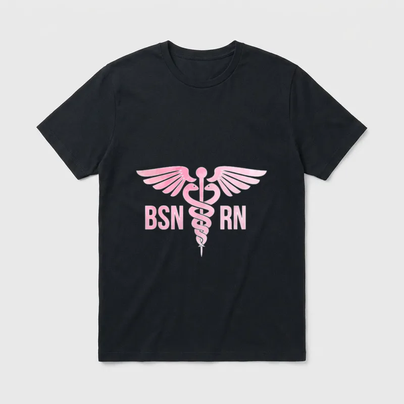 Graduate BSN RN Graduation Registered Awesome T-Shirt – Classic T-Shirt in Black