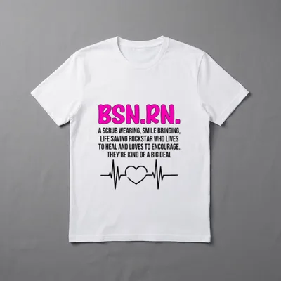 BSN RN Graduation Definition Registered Nurse T-Shirt – Classic T-Shirt in Black