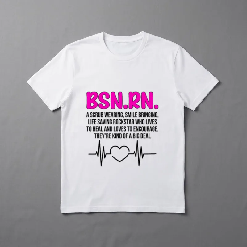 BSN RN Graduation Definition Registered Nurse T-Shirt – Classic T-Shirt in Black
