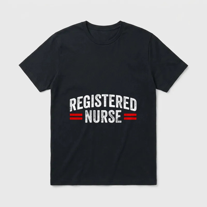 Registered Nurse Gratuated Gratuation RN T-Shirt – Classic T-Shirt in Black