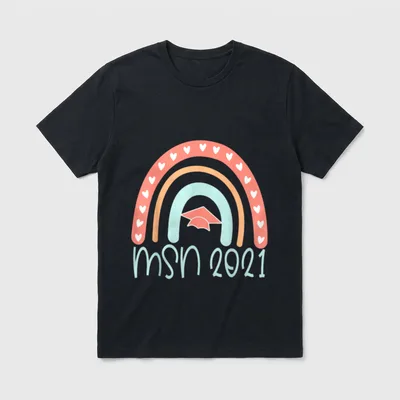 MSN Masters Science Nursing Degree Graduation T-Shirt – Classic T-Shirt in Black