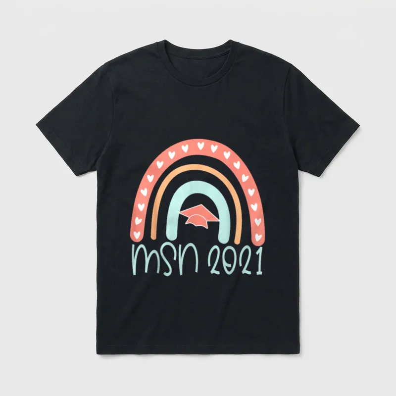 MSN Masters Science Nursing Degree Graduation T-Shirt – Classic T-Shirt in Black