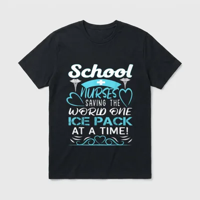 School Nurses Saving the World One T-Shirt – Classic T-Shirt in Black