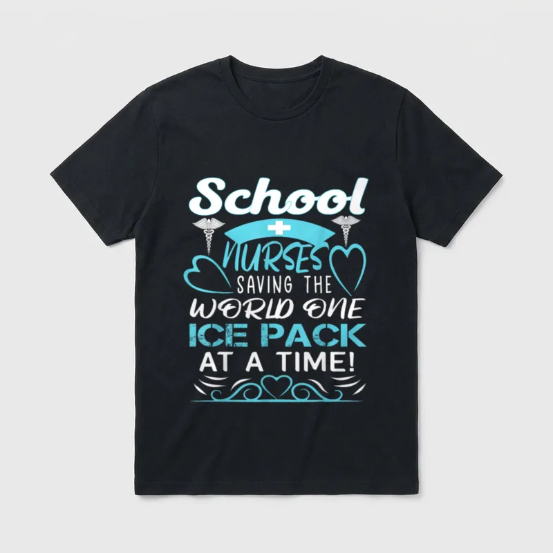 School Nurses Saving the World One T-Shirt – Classic T-Shirt in Black