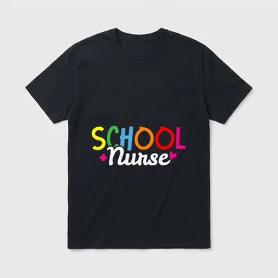 School Nurse Lightweight T-Shirt – Classic T-Shirt in Black
