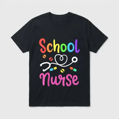 School Nurse Healthcare T-Shirt – Classic T-Shirt in Black