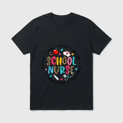 School Nurse Appreciation Back T-Shirt – Classic T-Shirt in Black