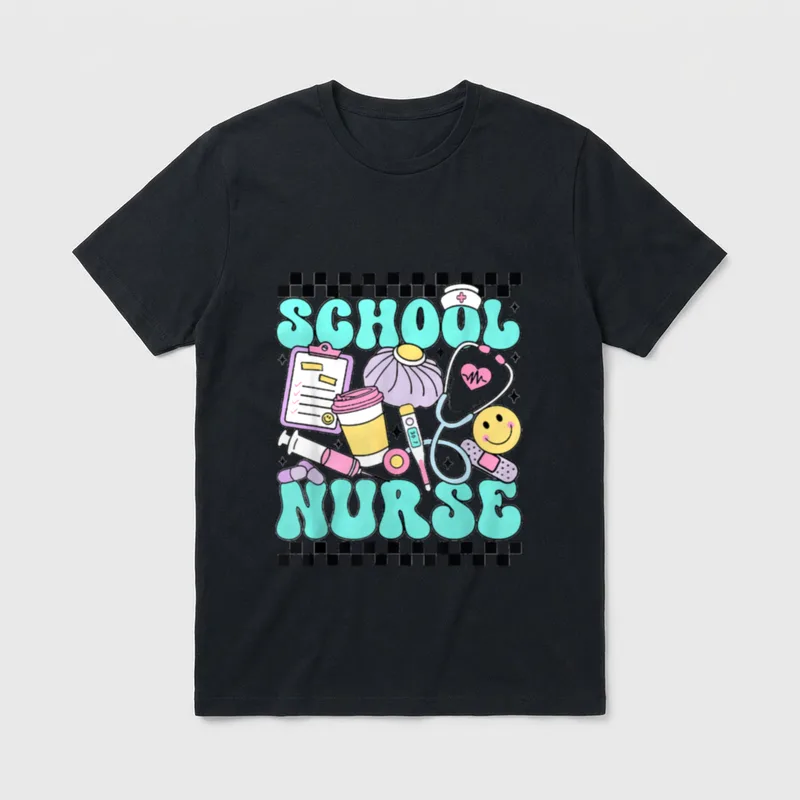 School Nurse Back to Elementary Life T-Shirt – Classic T-Shirt in Black