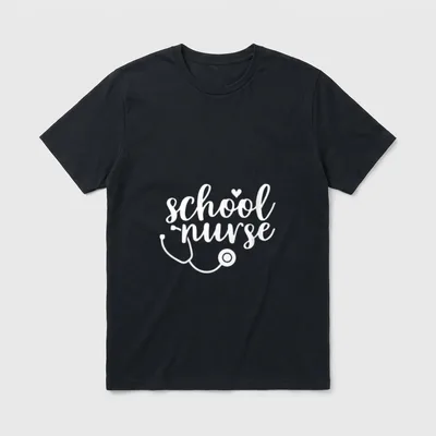 Cute School Nurse Appreciation T-Shirt – Classic T-Shirt in Black