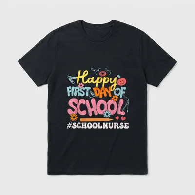 Happy First Day of School Great T-Shirt – Classic T-Shirt in Black