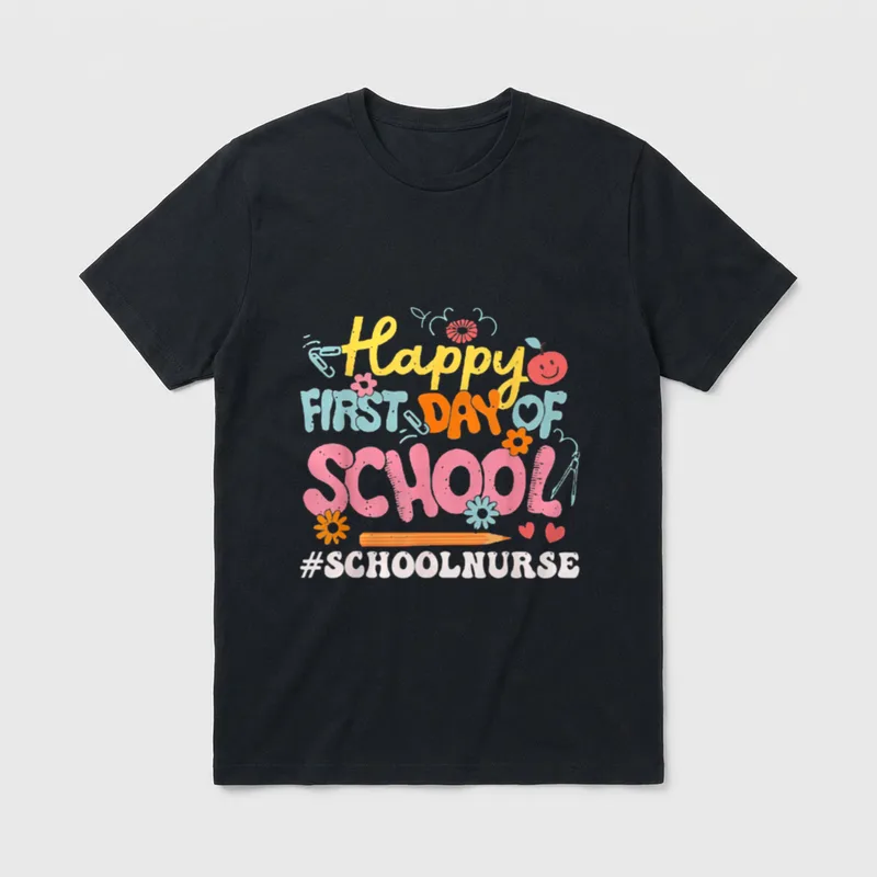 Happy First Day of School Great T-Shirt – Classic T-Shirt in Black