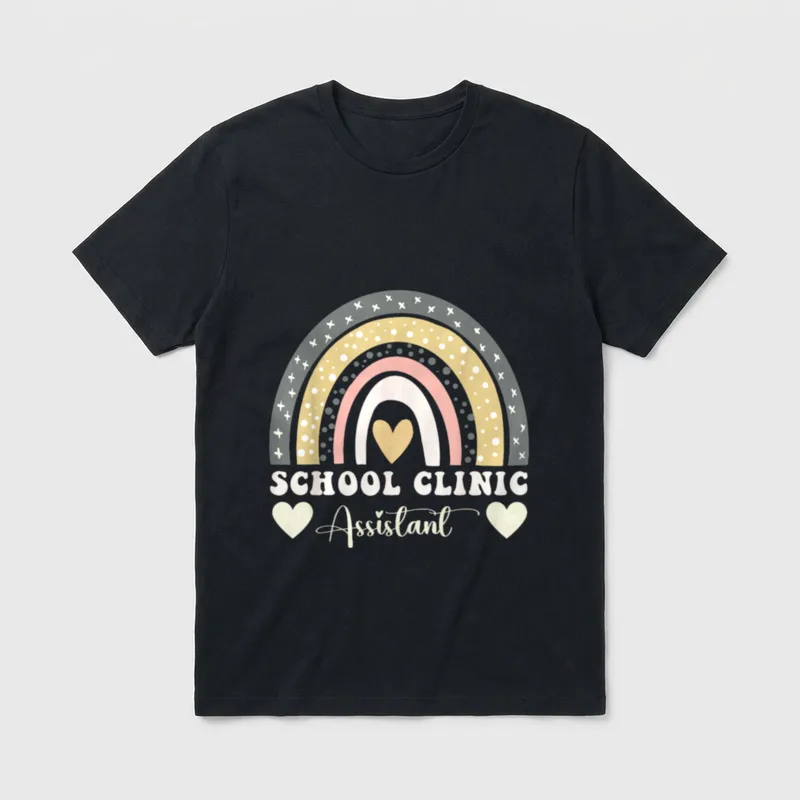 School Nurse Appreciation Week Clinic Assistant T-Shirt – Classic T-Shirt in Black