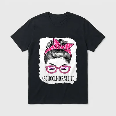 School Nurse in October T-Shirt – Classic T-Shirt in Black