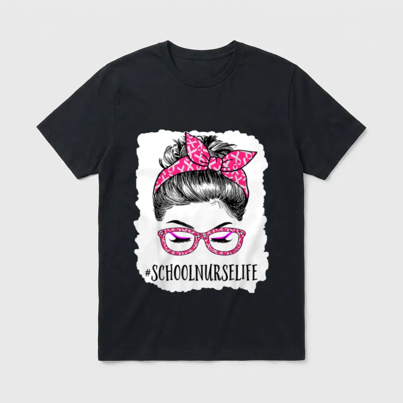 School Nurse in October T-Shirt – Classic T-Shirt in Black