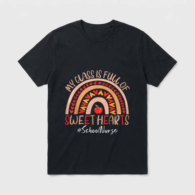 School Nurse My Class Is Full T-Shirt – Classic T-Shirt in Black