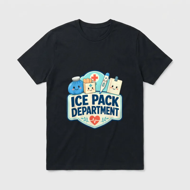 Ice Freeze Pack Department School Nurse T-Shirt – Classic T-Shirt in Black