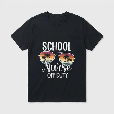 Vacation School End of Year Nurse T-Shirt – Classic T-Shirt in Black