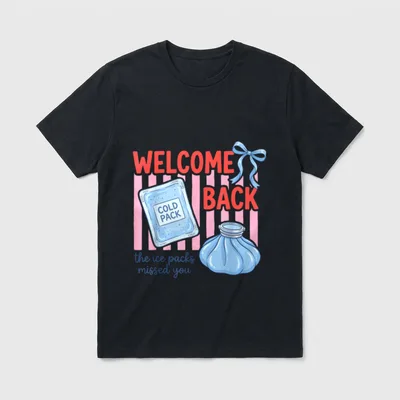 Ice Packs Missed You School Nurse T-Shirt – Classic T-Shirt in Black