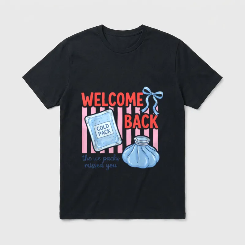 Ice Packs Missed You School Nurse T-Shirt – Classic T-Shirt in Black