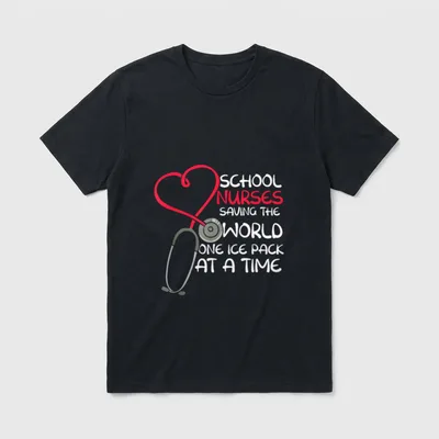 School Nurses Saving the World Pack T-Shirt – Classic T-Shirt in Black