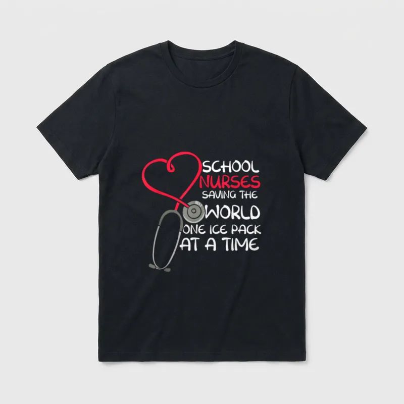 School Nurses Saving the World Pack T-Shirt – Classic T-Shirt in Black