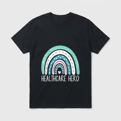 School Nurse Health Care Worker Hero T-Shirt – Classic T-Shirt in Black