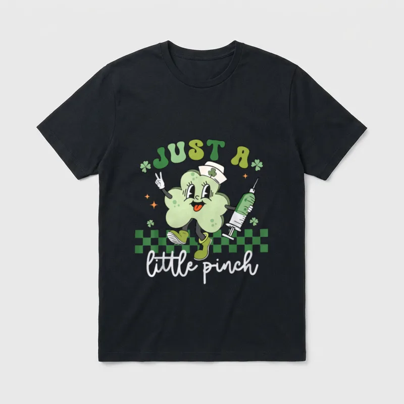 Just a Little Pinch Nurse St T-Shirt – Classic T-Shirt in Black