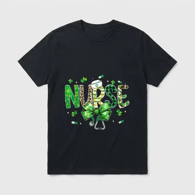 Irish Coquette Nurse Stethoscope Scrub St T-Shirt – Classic T-Shirt in Black