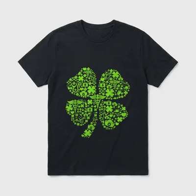 Irish Nurse Shamrock Stethoscope St Let T-Shirt – Classic T-Shirt in Black