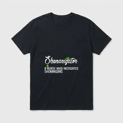 St Patrick's Shenanigator a Nurse Who T-Shirt – Classic T-Shirt in Black