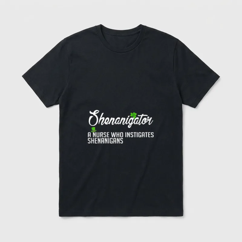St Patrick's Shenanigator a Nurse Who T-Shirt – Classic T-Shirt in Black
