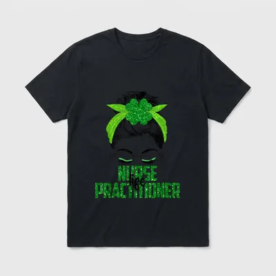 Lucky Nurse Practitioner St Day Irish T-Shirt – Classic T-Shirt in Black