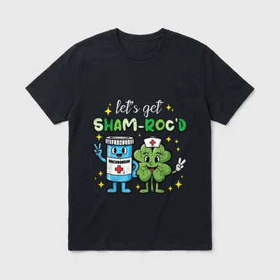 St Day Nurse Rocuronium Saint Paddys T-Shirt – Classic T-Shirt in Black