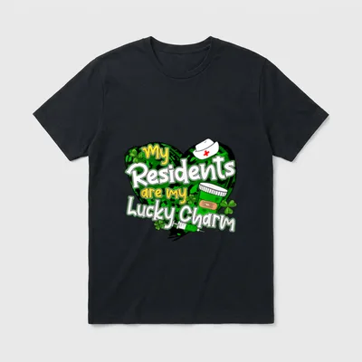 My Residents Are Lucky Charms Patrick's T-Shirt – Classic T-Shirt in Black