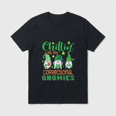 Correctional Gnomies St Day Nurse T-Shirt – Classic T-Shirt in Black