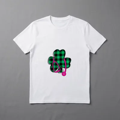 Saint Day Nurse Practitioner Shamrock Buffalo T-Shirt – Classic T-Shirt in Black